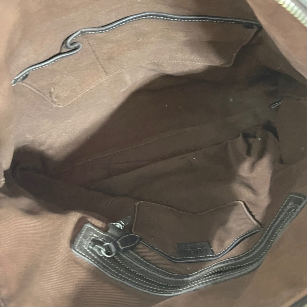 RUEHL No.925 Aubree Brown Leather Shoulder Bag Purse Abercrombie Italian Design - Picture 9 of 10